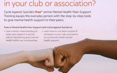 Mental Health Peer-Support Training with Cycle Against Suicide